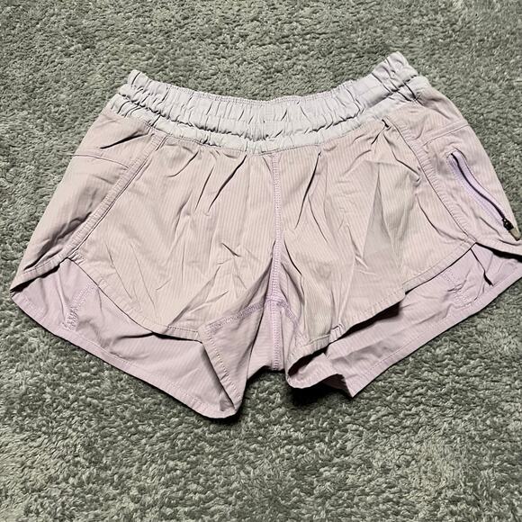Lululemon Shorts Womens 4 Lilac Purple Running Active - Picture 3 of 6